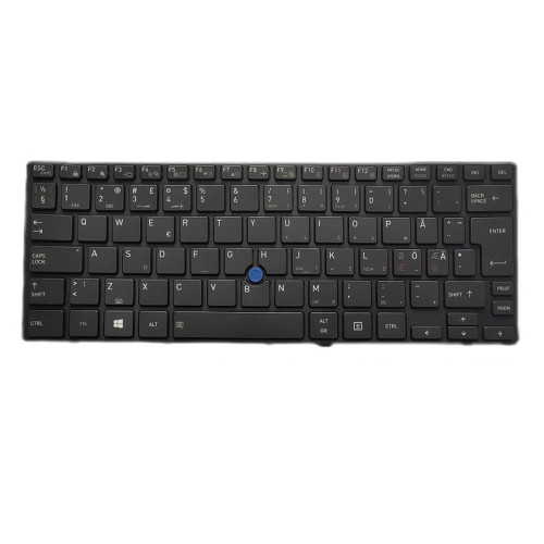 Laptop Keyboard For Dynabook Portege X40-G X40-G-0K300J X40-G-0K500J X40-G-10R X40-G-10T X40-G-10Z X40-G-110 X40-G-122 United Kingdom UK Black With Backlit&Pointing New