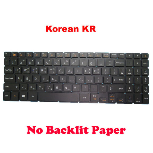 Laptop No Backlit Keyboard For LG 15U70P 15U70P-P 15UD70P 15U70P-J 15U70P-P.AAE8U P.AAS8U1 15UD70P-PX50K PX70K Korean KR Black Without Frame