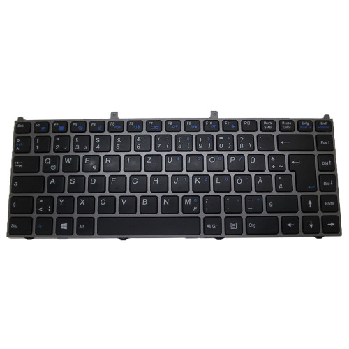 Laptop Keyboard For Multicom Artic W740S W740SU German GR Black With Gray Frame New