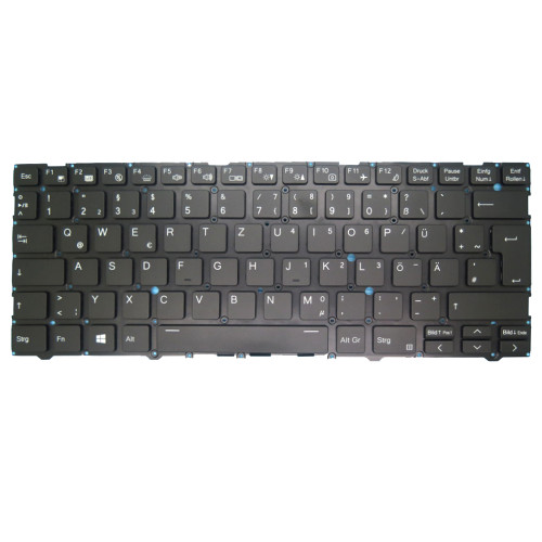 Laptop Keyboard For PCSpecialist Lafite Pro 14 L141CU German GR Black With Backlit New