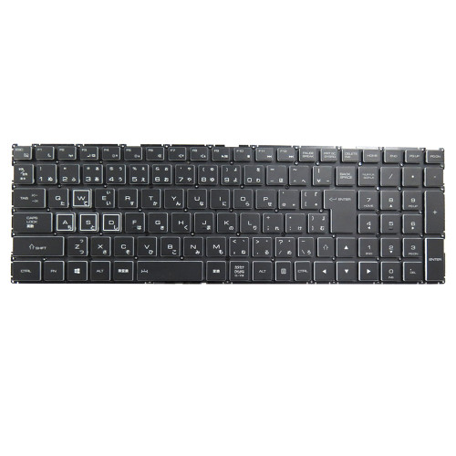 Laptop Keyboard WBM15F20J0J920 AENL5J00010 Japanese JP JA Black With Backlit White Keycap New