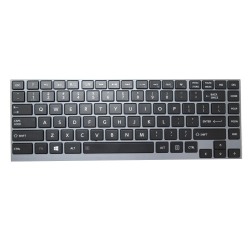Laptop Keyboard For Toshiba Portege Z930 PT235A-00600D PT235A-00F00D PT235A-00V00D01 PT235A-00Y00D01 PT234C-08E031 English US Black With Gray Frame New