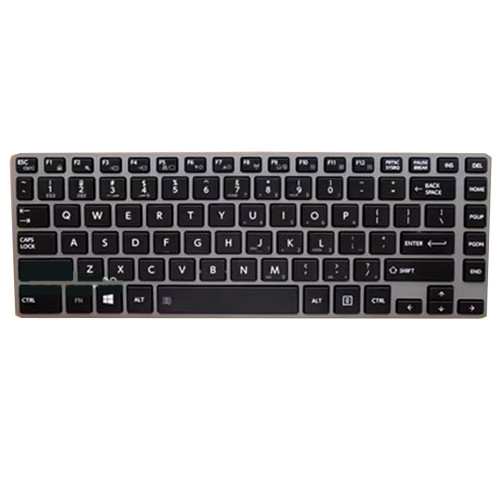 Laptop Keyboard For Toshiba Portege R30-A English US Black With Gray Frame New