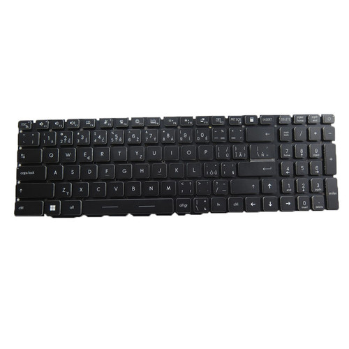 Laptop Monochrome Backlit Replacement Keyboard For MSI GE77 Raider GE77 HX-12U GE77HX 12UGS GE77HX 12UH 12UHS Czech/Slovakian CS Black No Frame