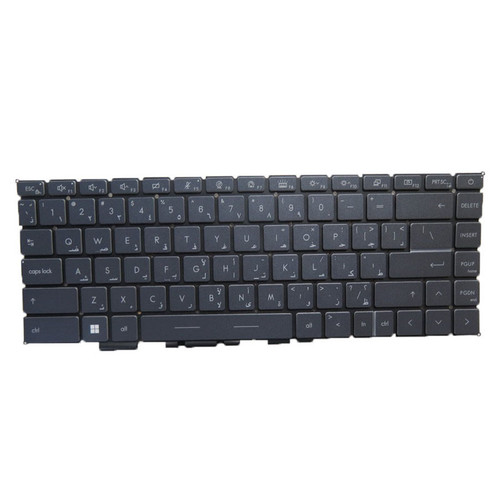 Laptop Backlit Keyboard For MSI Stealth 15M-B12U MS-15B1 Stealth 15M B12UE Arabia AR Grey No Frame