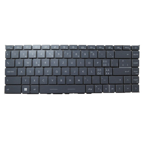 Laptop Backlit Keyboard For MSI Stealth 15M-B12U MS-15B1 Stealth 15M B12UE Swiss SW Grey No Frame