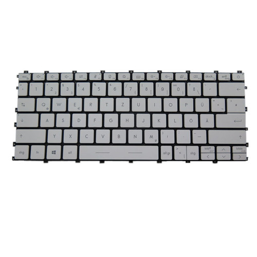 Laptop Backlit Keyboard For MSI Summit E13 Flip Evo 11th MS-13P2 Summit E13 Flip A11MT Summit E13 Flip Evo A11MT MS13P2 German GR White No Frame
