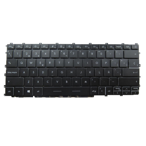 Laptop Backlit Keyboard For MSI Summit E13 Flip Evo 11th MS-13P2 Summit E13 Flip A11MT Summit E13 Flip Evo A11MT MS13P2 Spanish SP Black No Frame