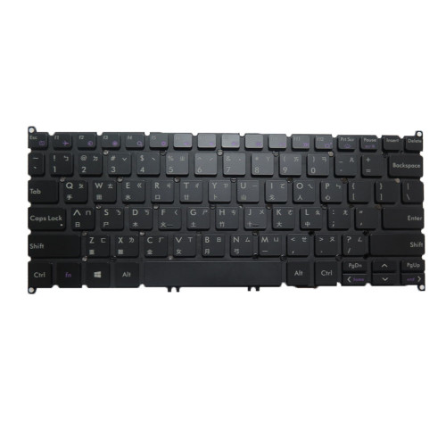 Laptop Keyboard For AVITA Liber NS12A1TW001P NS12A1TW002P NS12A1TW003P NS12A1TW004P NS12A1TW005P Traditional Chinese TW With Backlit Black New