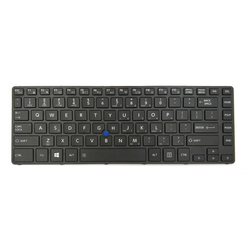 Laptop Keyboard For Dynabook Tecra A40-D A40-D-147 A40-D-148 A40-D-16D A40-D-1GJ A40-D-1GK A40-D-1HJ A40-D-1HK English US Black With Backlit&Pointing New