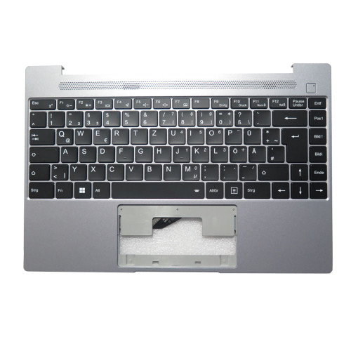 Laptop PalmRest&keyboard For MEDION AKOYA E14308 MD64030 Gray Top Case With Backlit Black German GR Keyboard
