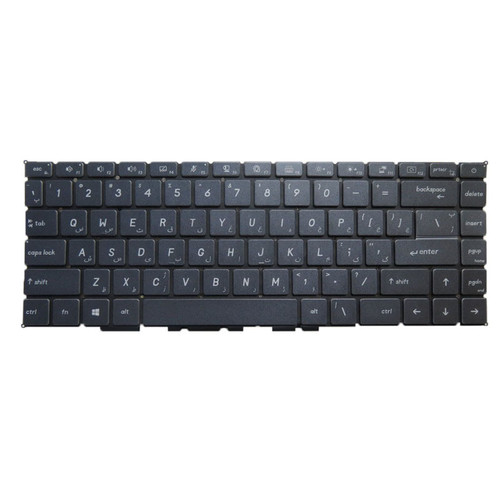 Laptop Keyboard For MSI Prestige 14-A10S A10SC A10RB A10RAS A10RBS MS-14C1 MS-14C2 Farsi FS Grey No Frame