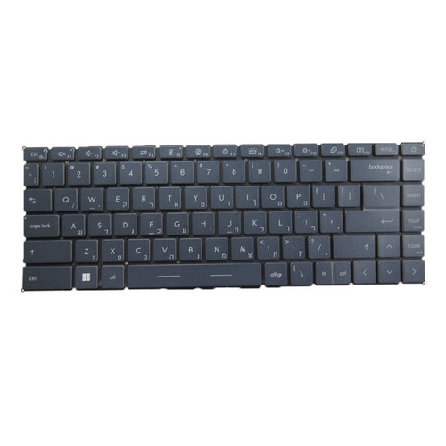 Laptop Keyboard For MSI Prestige 14-A12S A12SC 14-A12U A12UC MS-14C6 Big ctrl Hebrew HB Grey No Frame