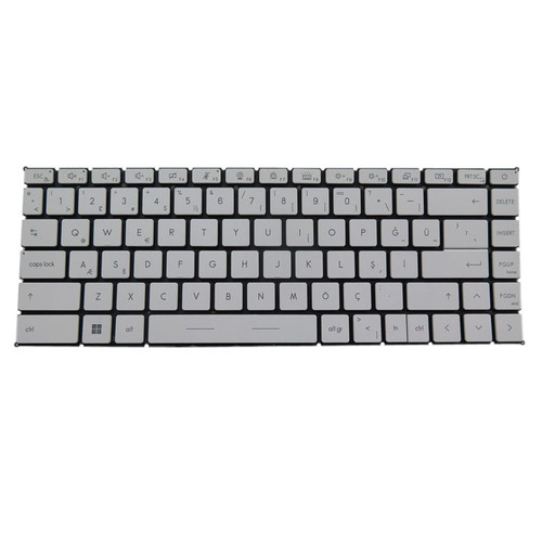 Laptop Keyboard For MSI Summit B14-A11M A11MOT MS-14D2 MS-14D3 Big ctrl Turkey TR White No Frame