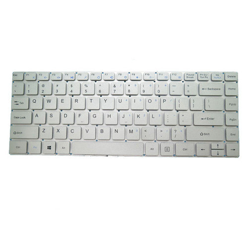 Laptop Silver Replacement Keyboard For Insys FlexBook WH9-133A9 English US No Frame New