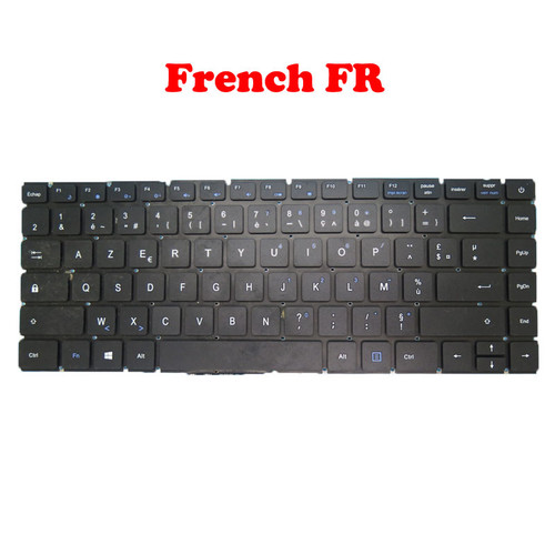 Laptop Replacement Keyboard For Teclast F6 Plus French FR Black New