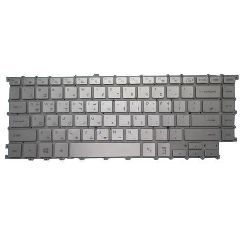 Laptop Keyboard For Samsung NP950XBV 950XBV Korea KR With Backlit Silver 7 columns New  