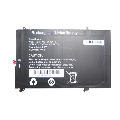 Laptop Battery GSP3685104 3.7V 7000MAH 25.9WH 5PIN 5Lines New