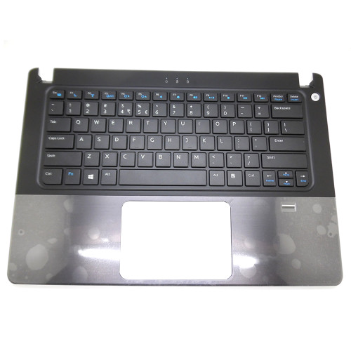 Laptop Palmrest For DELL Vostro 5460 5470 5480 0WHT5K WHT5K With English US Keyboard With Fingerprint Hole Without Touchpad Gray Upper Case New
