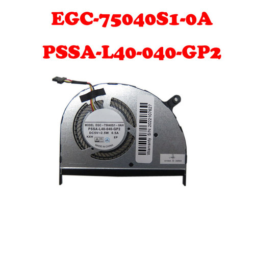 Laptop CPU FAN For CLEVO EGC-75040S1-0AH PSSA-L40-040-GP2 6-31-L140S-102 New