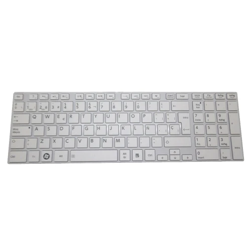 Laptop Keyboard For Toshiba Satellite S50D-A Spanish SP White With Frame New