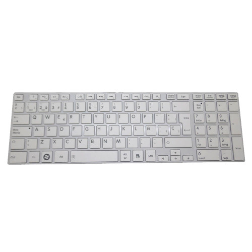 Laptop Keyboard For Toshiba Satellite S70D-A Spanish SP White With Frame New