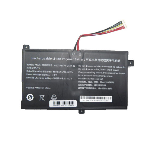 Laptop Battery For AEC578571-2S1P-N 7.6V 4800MAH 36.48WH