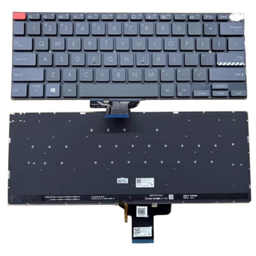 Laptop Keyboard For ASUS Vivobook X7400PA X7400PC United States US Black Without Frame With Backlit