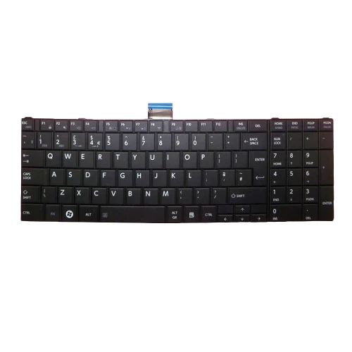 Laptop Keyboard For Toshiba Satellite C850D C850D-100 C850D-107 C850D-10T C850D-11F C850D-11Q C850D-12L C850D-12V United Kingdom UK Black New