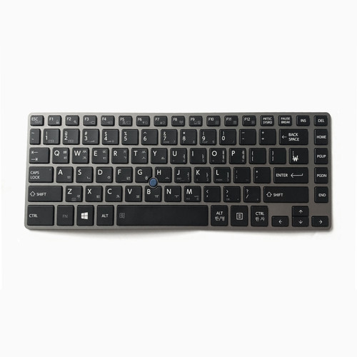 Laptop Keyboard For Toshiba Tecra Z40-C Z40-C-105 Z40-C-11X Z40-C-12E PT461C-001001 PT461C-002001 PT461C-01W001 Korea KR Black With Gray Frame With Backlit&Pointing New