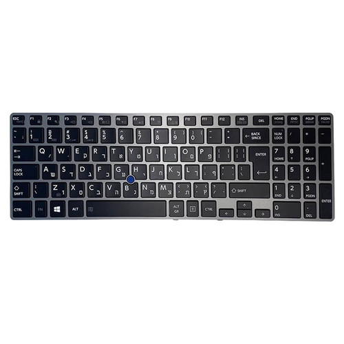 Laptop Keyboard For Toshiba Tecra Z50-A Z50-A-17W Z50-A-18C Z50-A-1CF Z50-A-17U Z50-A-14Z Z50-A-12Z Z50-A-12K Greek GK Black With Gray Frame With Backlit&Pointing New