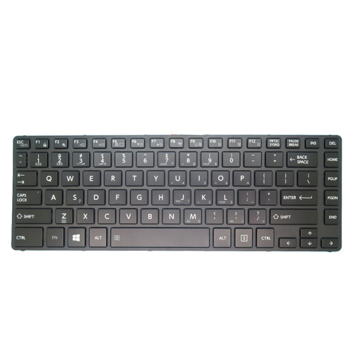 Laptop Keyboard For Toshiba Satellite Pro A40-C A40-C-18T A40-C-109 A40-C-145 English US Black With Frame With Backlit New