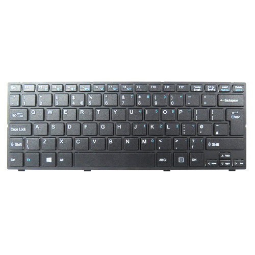Laptop Keyboard For ECS SF20GM6 SF20GM7 United Kingdom UK Black Black With Frame New