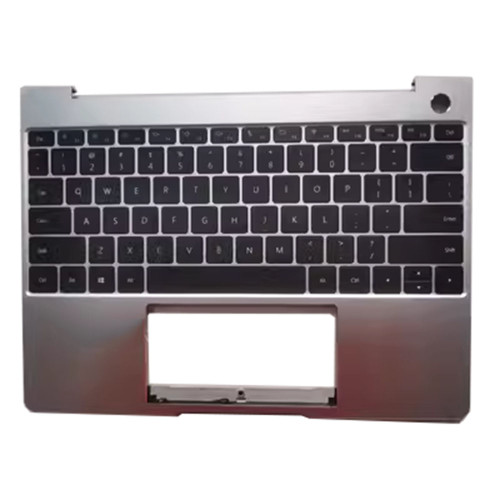 Laptop PalmRest&keyboard For HUAWEI MateBook 13 WRT-W19L WRT-WX9 Silver Top Case With Backlit United States US Black keyboard