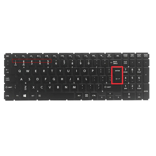 Laptop Keyboard For Toshiba Satellite C55-C-10P C55-C-11M C55-C-12X C55-C-14C C55-C-17M C55-C-17Q C55-C-18J C55-C-191 International English UI Big Enter Black Without Frame New