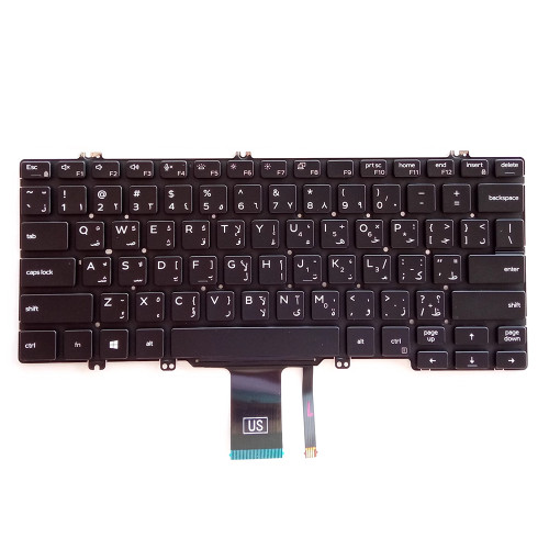 Laptop Keyboard For DELL Latitude 5300 5310 2-in-1 5300 5310 7300 02G0JV 2G0JV Arabia AR Black With Backlit New