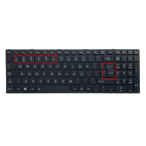 Laptop Keyboard For Toshiba Satellite C55D-B1273 C55D-B1274 C55D-B1275 C55D-B1277 International English UI Black With Frame New