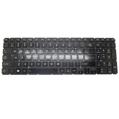 Laptop Keyboard For Toshiba Satellite L75-C7136 L75-C7140 L75-C7234 L75-C7250English US Black Without Frame With Backlit New