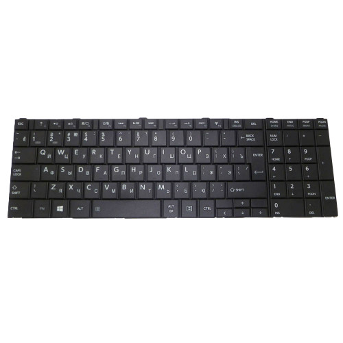 Laptop Keyboard For Toshiba Satellite L75D-A7238 Russia RU Black New