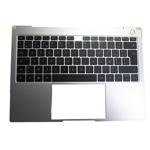 Laptop PalmRest&keyboard For HUAWEI ZN8508C_C WIB-1907M003 9Z.NEXBN.01A Silver Top Case With Backlit Belgium BE Black keyboard