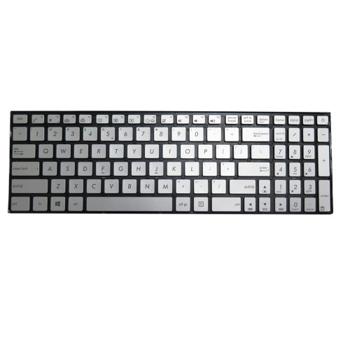 Laptop Keyboard For ASUS N501 N501JW N501VW UX501 UX501JW UX501VW 9Z.N8SLQ.L01 0KNB0-662DUS00 0K200-00250000 NSK-USLLQ BES0N8SLQ01 United States US Silver With Backlit