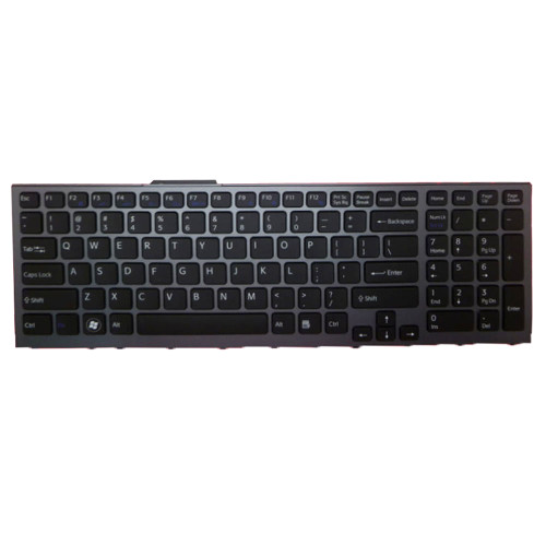 Laptop Keyboard For SONY For VAIO VPCF VPCF1 VPCF11 VPCF12 VPCF13 9Z.N3S82.C01 English US With Backlit Black With Gray Frame Used