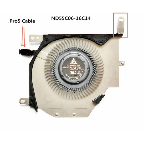 Tablet Replacement fan for Microsoft ND55C06-16C14 DC5V