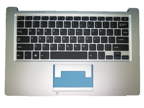 Laptop PalmRest&keyboard For HOMETECH Alfa 420C Silver top case With United States US Black keyboard