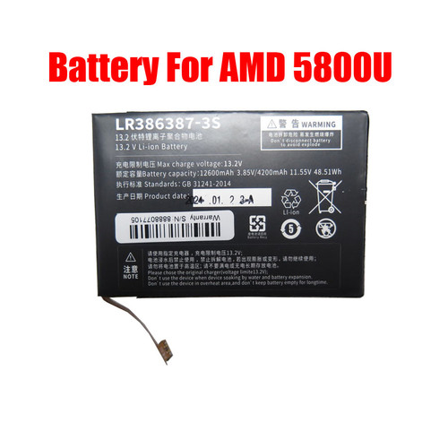 Battery For One-Netbook onexPlayer mini LR386387-3S 11.55V 4200MAH 48.51WH For AMD 5800U New 