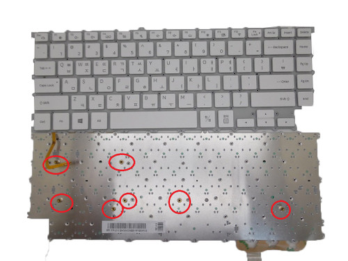 Laptop Keyboard For Samsung NT900X5TE NP900X5TE 900X5TE Korea KR With Backlit White 7 columns New