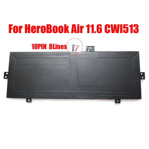 Laptop Replacement Battery For Chuwi HeroBook Air 11.6 CWI513 7.6V 4500MAH 34.2WH 10PIN 8Lines New