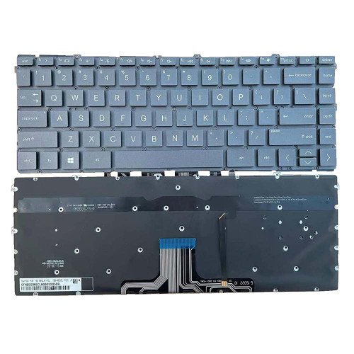 Laptop Keyboard For HP Pavilion 13-BB0000 United States US Blue with backlight without Frame
