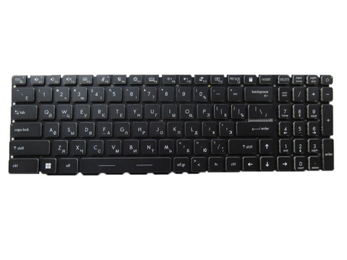 Laptop No Backlit Replacement Keyboard For MSI Vector GP76 HX Vector GP76HX 12UHS 12UHS-254TAA Russian RU Black No Frame