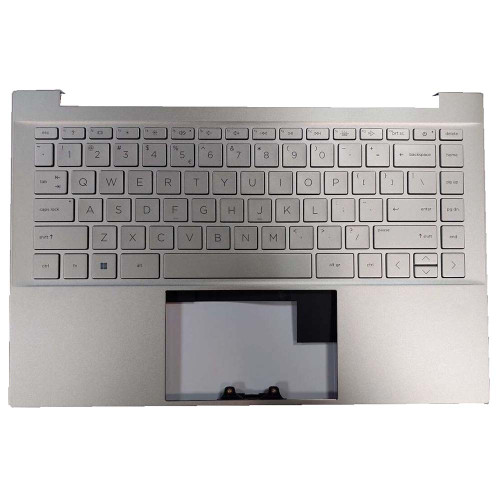 Laptop PalmRest&keyboard For HP Pavilion 14-DV0000 Natural silver top cover United States US Natural silver Keyboard With backlight Without SD slot Without fingerprint M75246-001